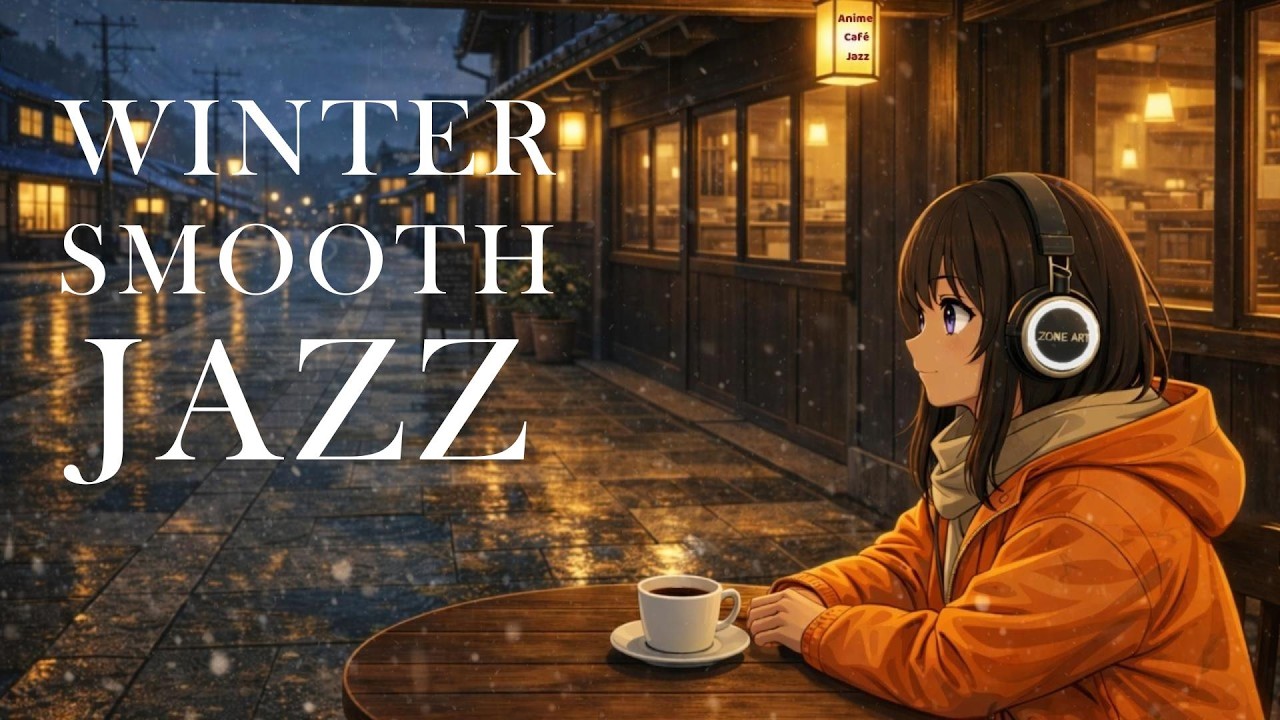 Snowfall Serenity Jazz ❄️ Cozy Coffee Shop Ambience