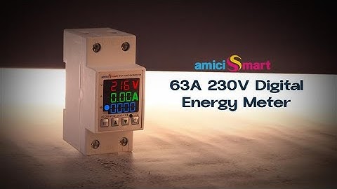 How to Setup & Install amiciSmart 63A 230V Digital Energy Meter | Over/Under Voltage Protection
