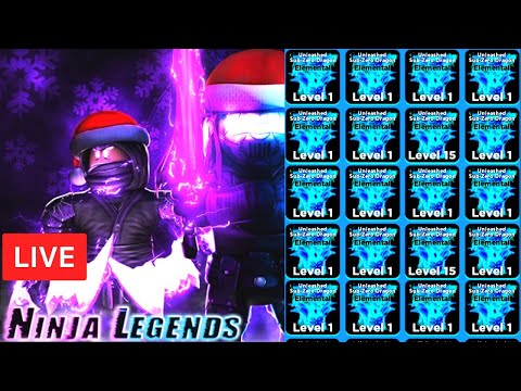 Christmas Update Ninja Legends Elemental Giveaways Roblox Live Stream 24dec2019 - elemental roblox