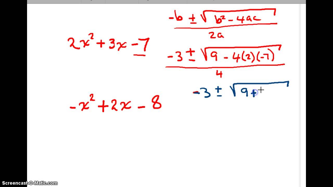 solve quadratic equation solve quadratic equation