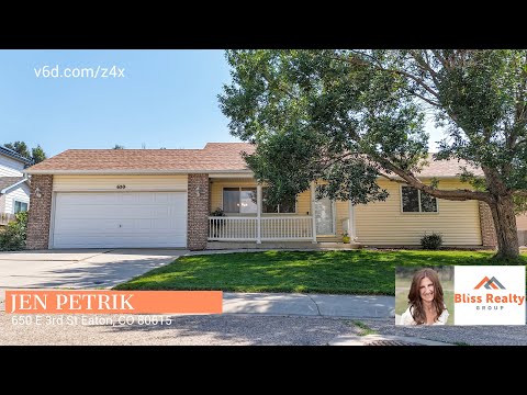 650 E 3rd St, Eaton, CO home video tour