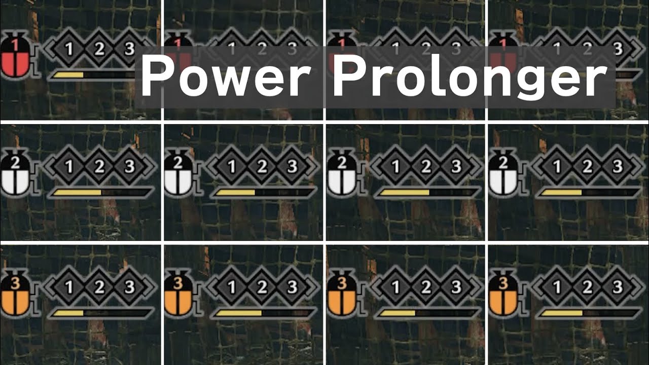 [MHR] Power Prolonger Skill Speed Comparison [Monster Hunter Rise]