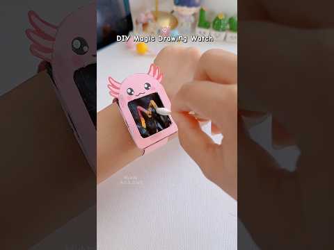 DIY Magic drawing watch ⏱️✨#shorts #art #diy #muktaartandcraft  #youtubeshorts