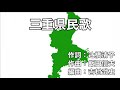 三重県民歌 字幕&amp;ふりがな付き