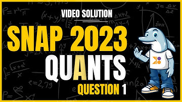 SNAP 2024 | SNAP 2023 Quant | Question 1: Video Solution | #doubtpucho #mba #snap2024