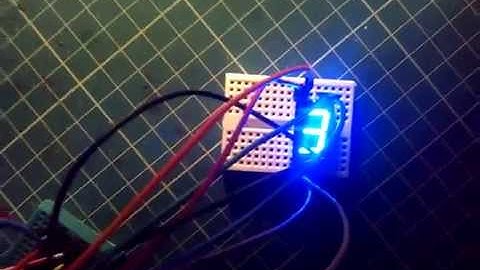1 Digit 7 Segment Manual Digital Counter with Push Button & Reset without Arduino