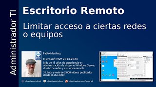 Restrict server access to certain computers and networks using Remote Desktop