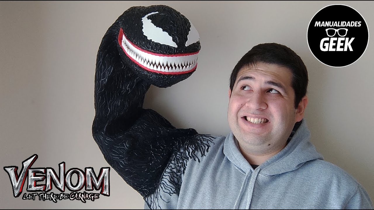 Como hacer el Cosplay/Disfraz/Marioneta de Venom DIY/Manualidad de Halloween Venom 3 The Last Dance