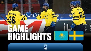Highlights: Kazakhstan vs Sweden | 2024 #U18MensWorlds