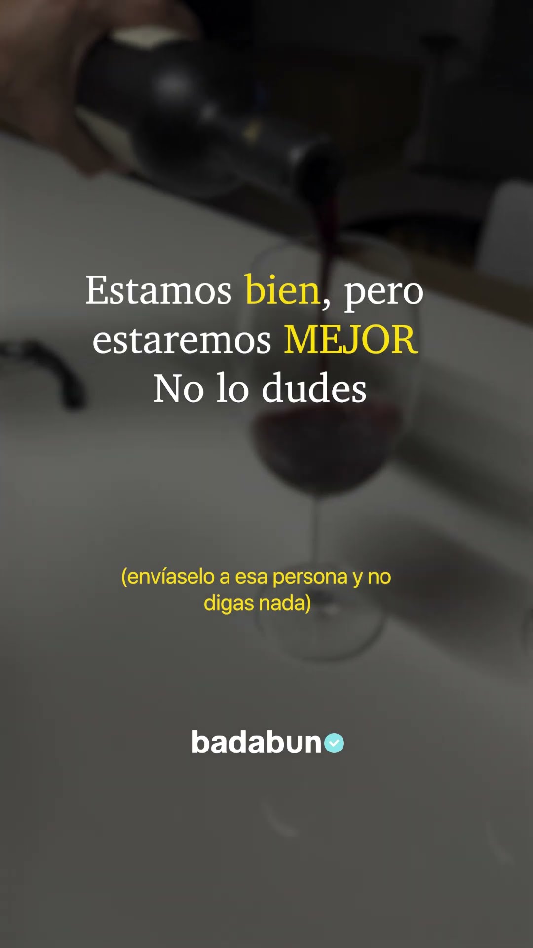 Estamos bien pero estaremos mejor ❤️‍?