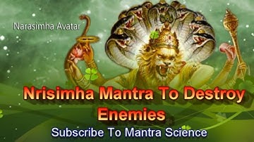 Extremely Powerful Sri Narasimha Mantra To Destroy Enemies