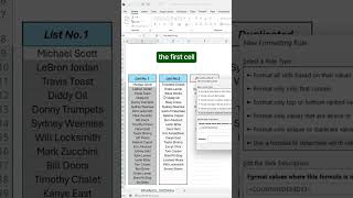 How to find duplicated data in Excel! #excel #spreadsheet #datacleaning
