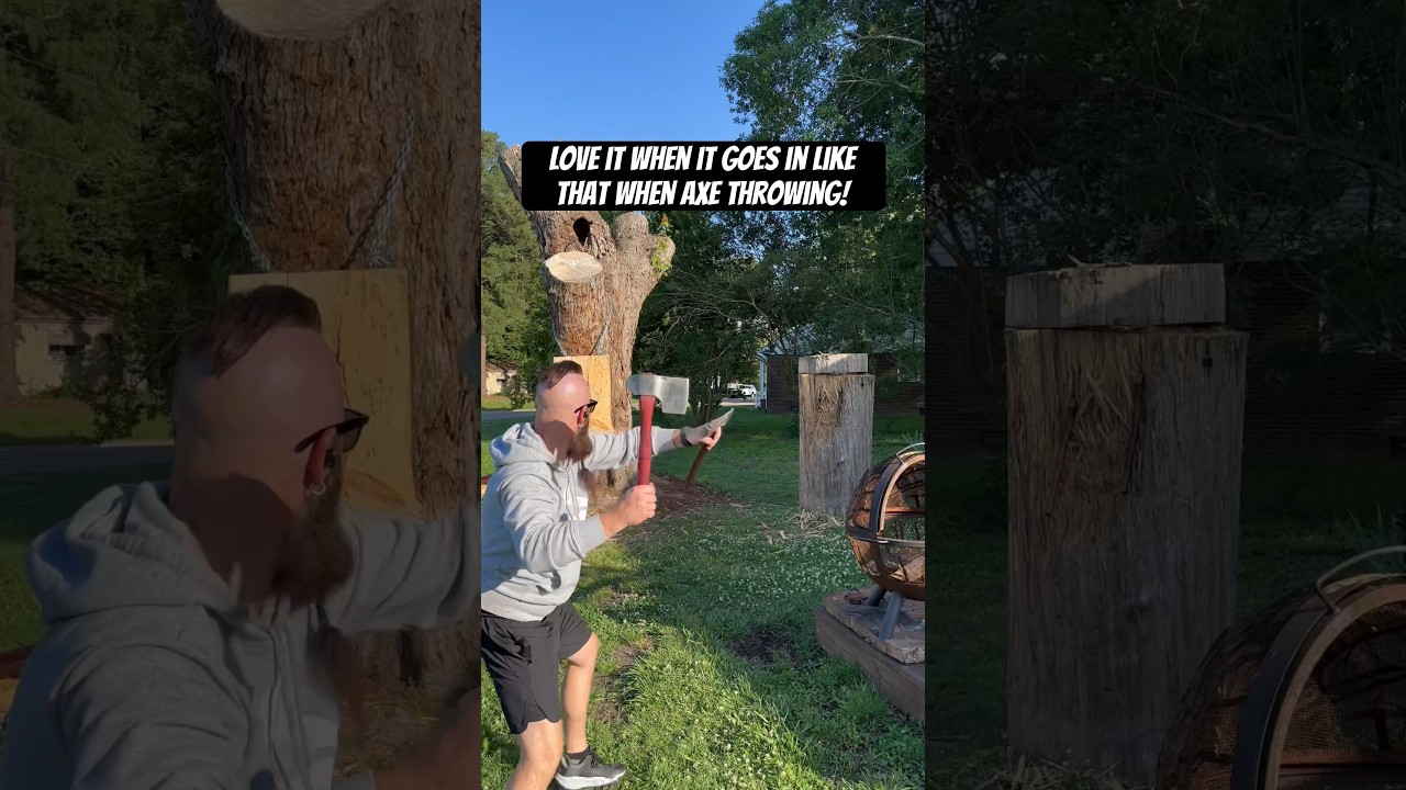 Penetration is key when axe throwing! 