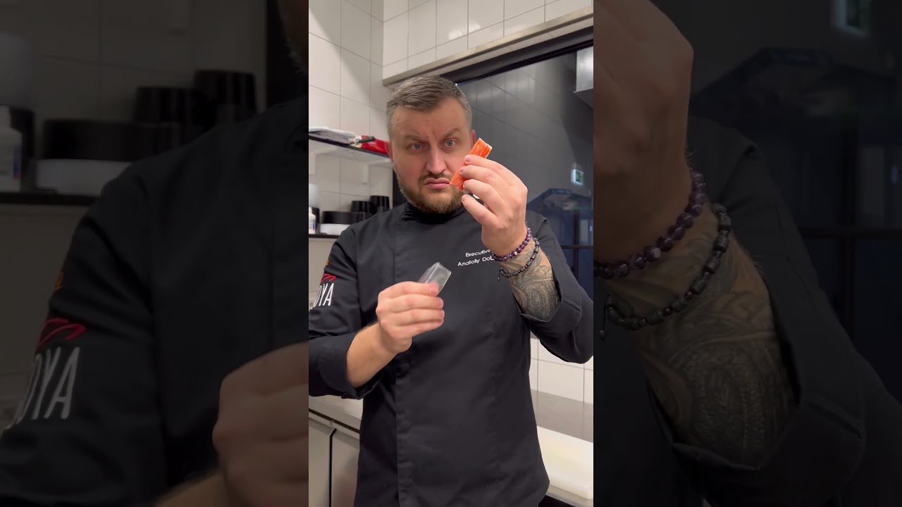 Life hack with crab sticks.