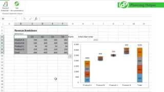 Stacked Waterfall Chart in 10 seconds with a free add-in for Excel®