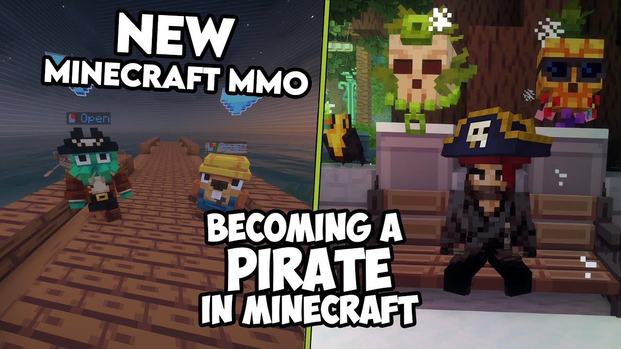 BECOMING a PIRATE in this NEW MINECRAFT MMO - YouTube