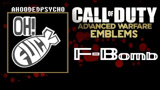 F-Bomb - COD Advanced Warfare Emblem Tutorial (CODAW)