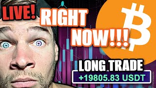Live Bitcoin LONG | CAN BITCOIN HOLD??!! (It's NOW or NEVER)