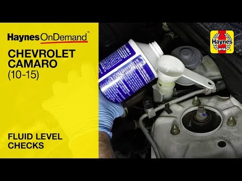 How to check the fluid levels on a Chevrolet Camaro 2010-2015