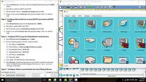[CCNAv6 S1] 10.2.1.7 Packet Tracer - Web and Email