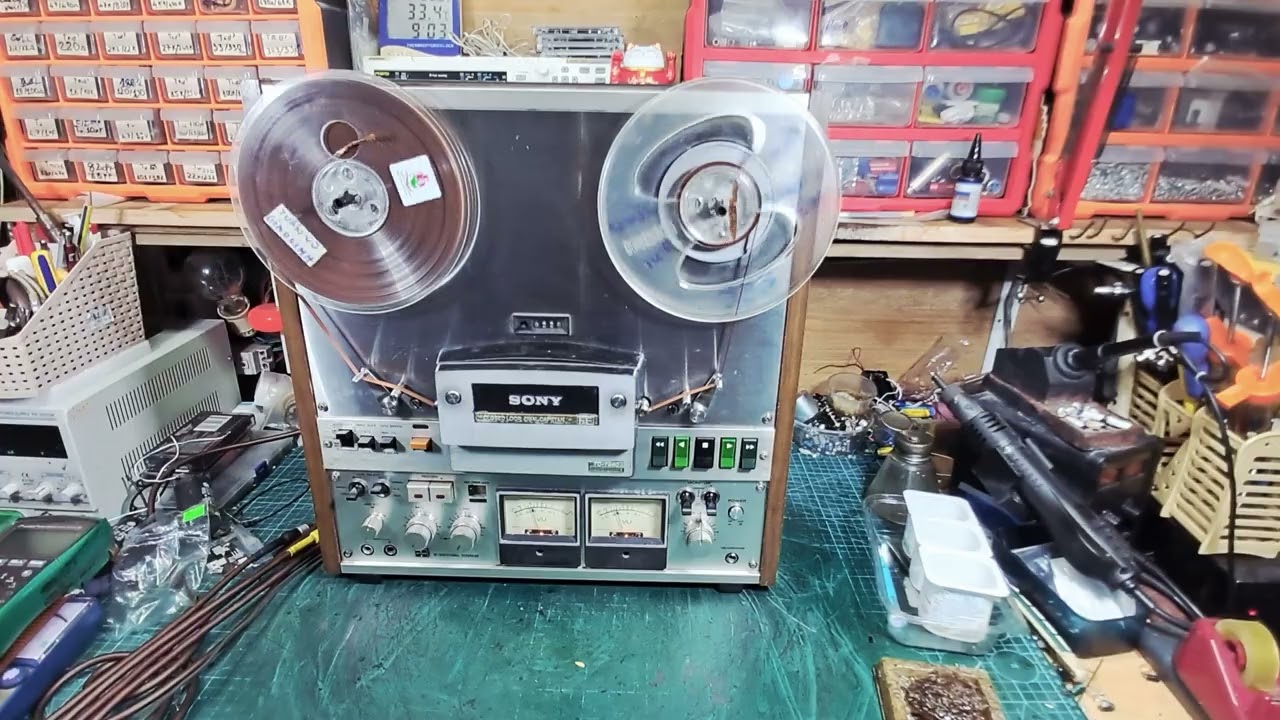 Testingfinish repair! Reel to reel Sony TC-7960 - YouTube