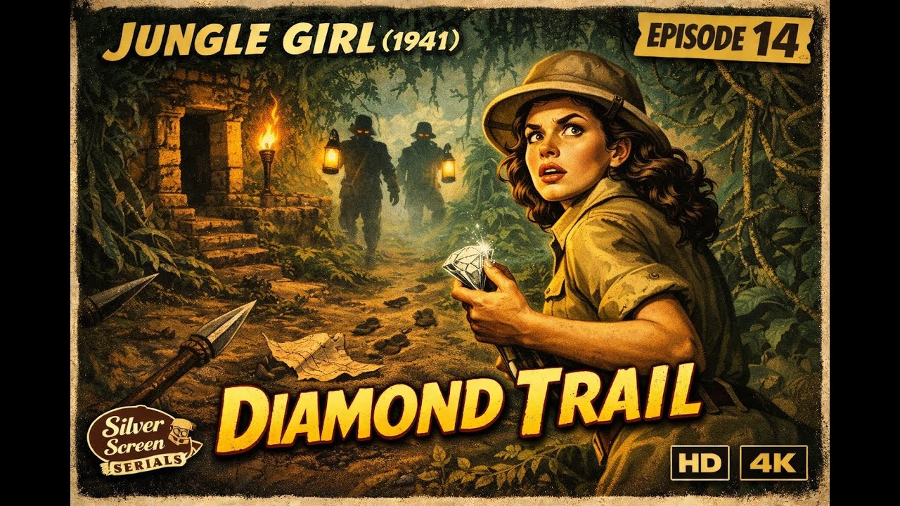 Jungle Girl (1941) – Episode 14: DIAMOND TRAIL | Restored Classic Adventure Serial Colourised HD