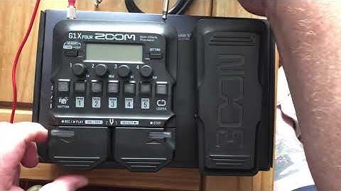 Zoom G1X Four SAVE PRESET