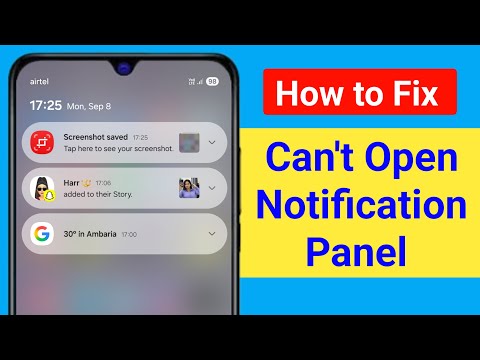Pull Down Notification Panel Not Opening Problem || How to Fix Can't Open Notification Panel