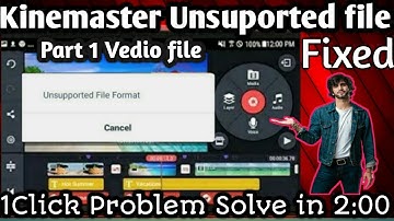 how to solve kinemaster Unsupported File Format Solution #Part 1 Technical Talagang