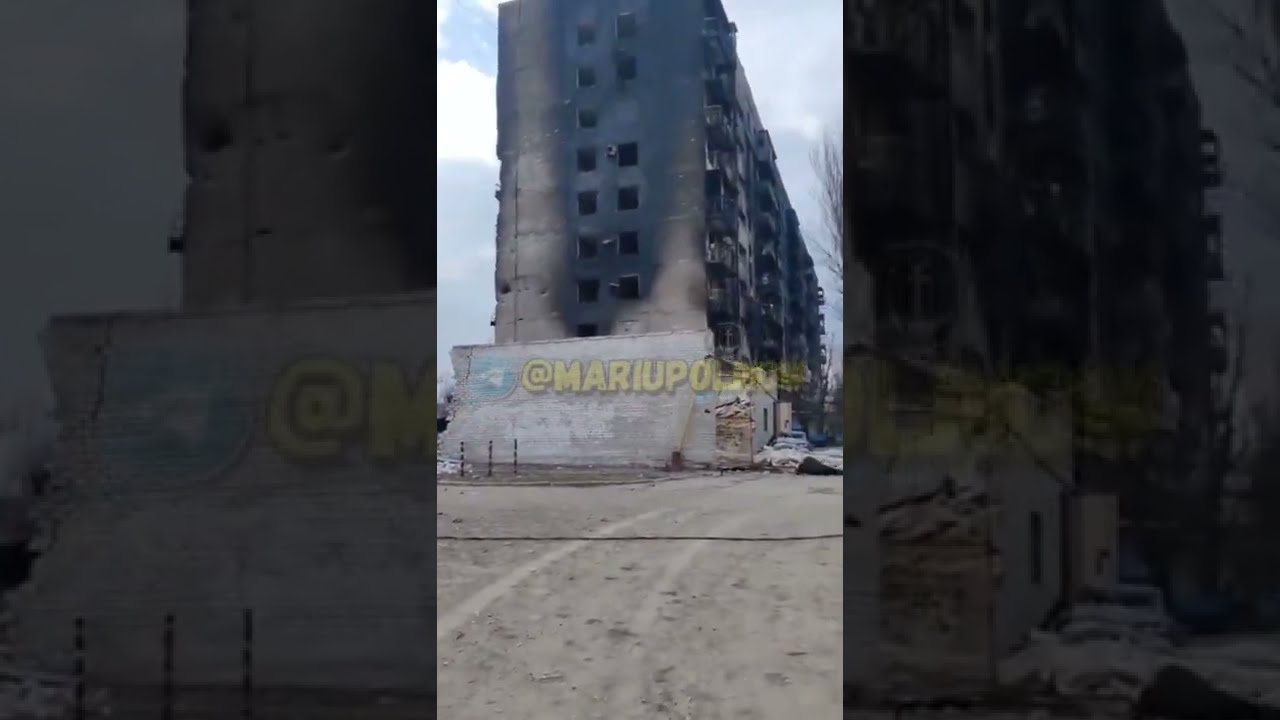 Мариуполь. Между Шевченка, 91 и 93, рядом Школа №16. 15 марта 2022г.