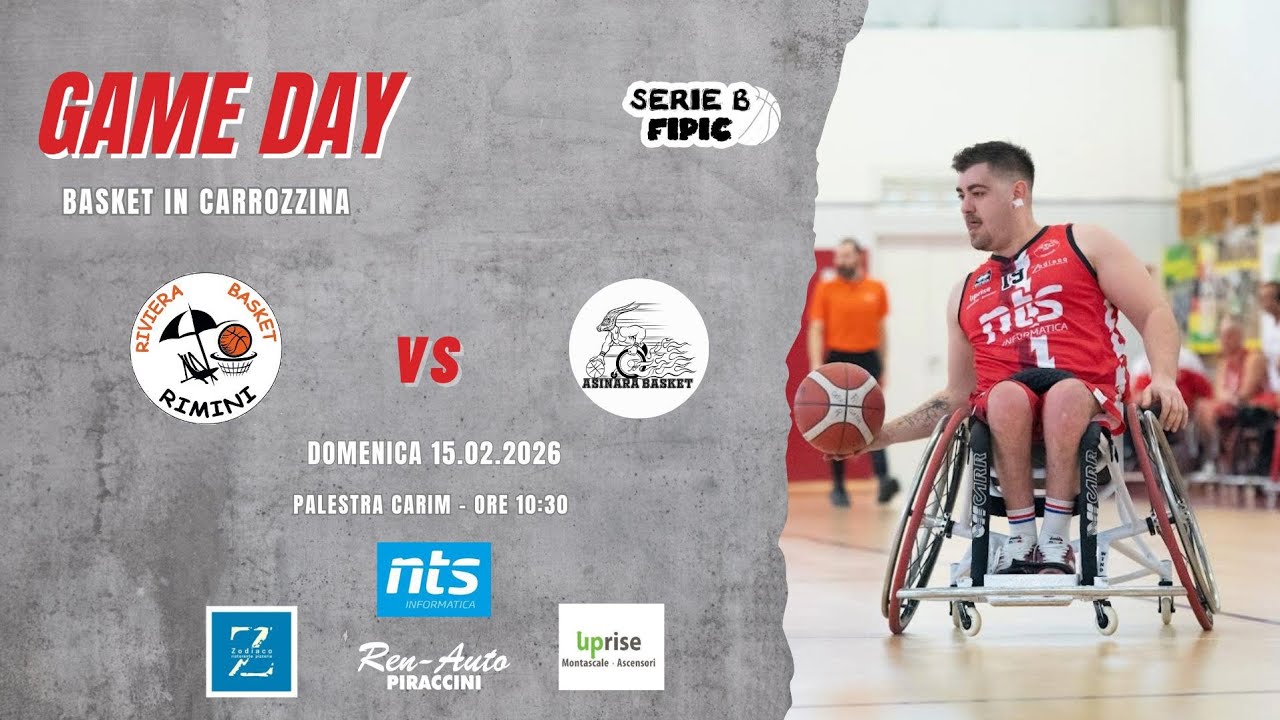 FIPIC Serie B: NTS INFORMATICA BASKET RIMINI vs ASD Asinara Abile