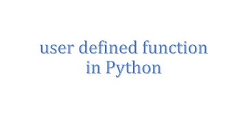 Python user defined function - Part1