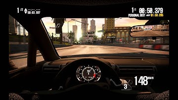 NFS Shift 2 PC - Manufacturer Showdown - Miami Bayside Run -  Gallardo vs LFA - Win gesture