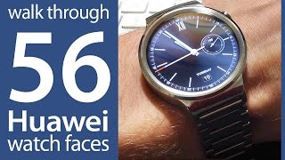 56 different Huawei Watch faces - Adroid Wear