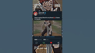 Gaara saying Blood its my blood 🩸|| Gaara Vs Sasuke.....