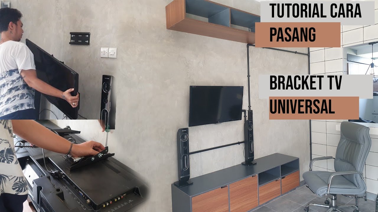 Tutorial Cara Pasang Bracket TV Universal - YouTube