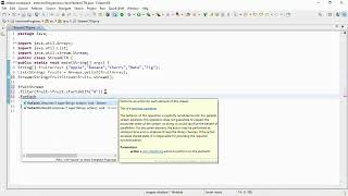 Java Tutorial Creating Stream Using List