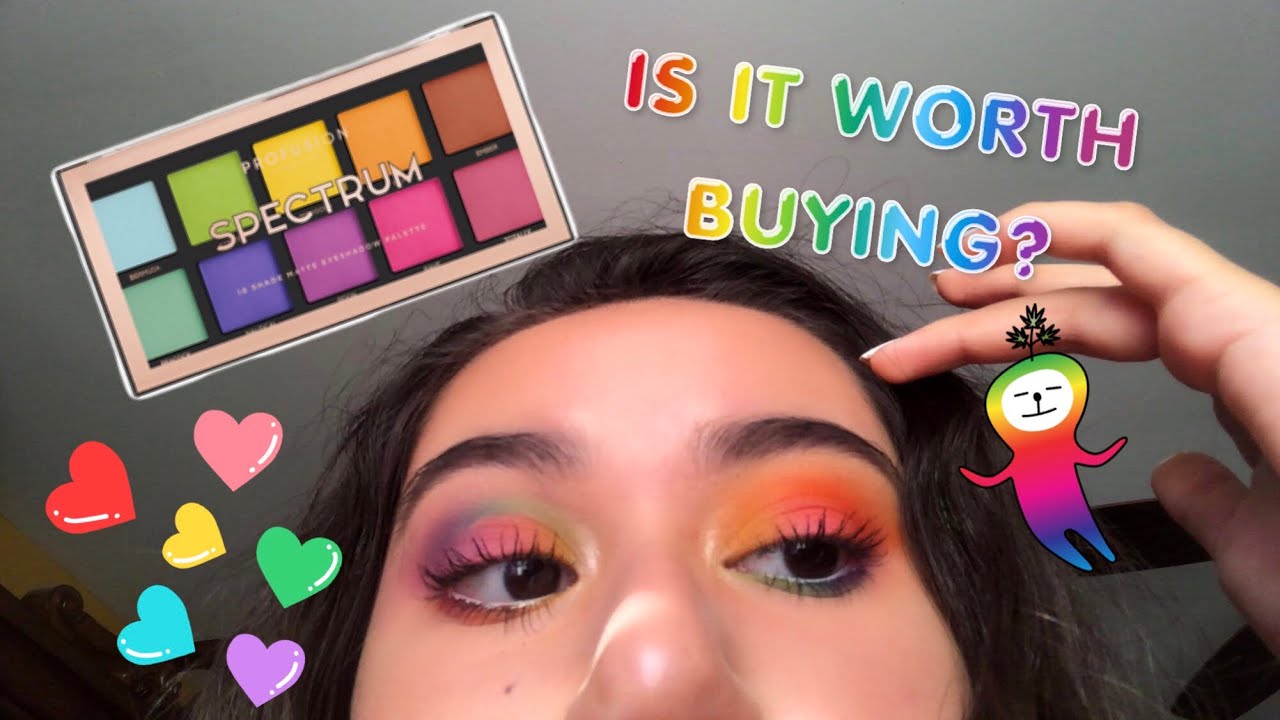 testing out a $4.98 palette!! profusion spectrum palette