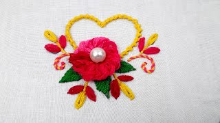 Easy Flower Embroidery Tutorial#Latest Hand Embroidery Patterns By Nakshi Kantha Design