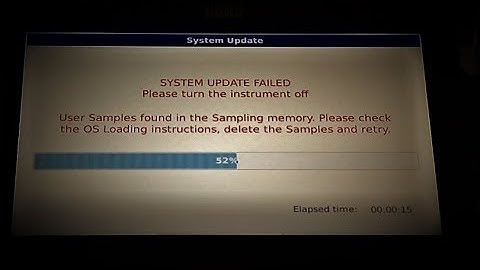 KORG Pa4X NEXT fix updating error