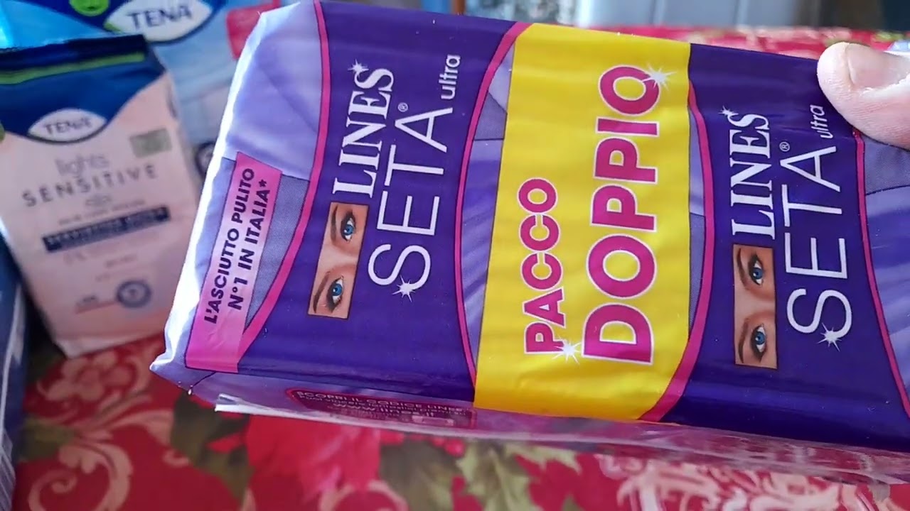 haul mega spesa assorbenti. Cose di donna.