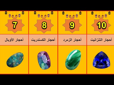 أغلى الأحجار الكريمة وأكثرها قيمة بالترتيب