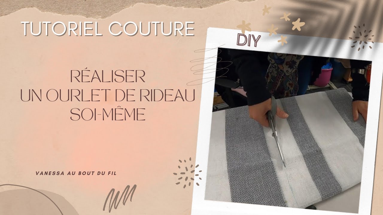 Ourlet simple (ourlet surjeté ou rempli) en 4 étapes - Tuto Couture