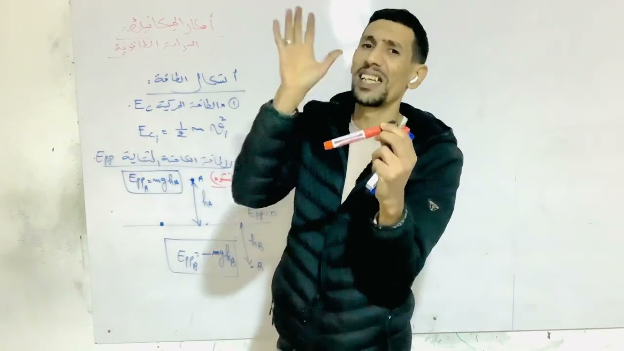 افكار الميكانيك / افكار الدراسة الطاقوية 1 / اشكال الطاقة /عمل قوة الثقل / باك 2023
