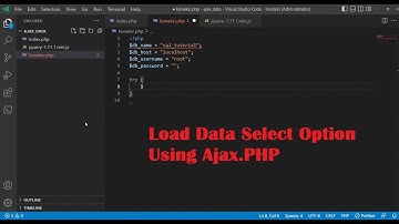 Cara membuat Load Data Select Option Menggunakan Ajax PHP