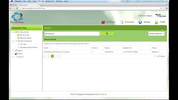 Document Management System Features, Search, Customize Dashboard - RicohDocs
