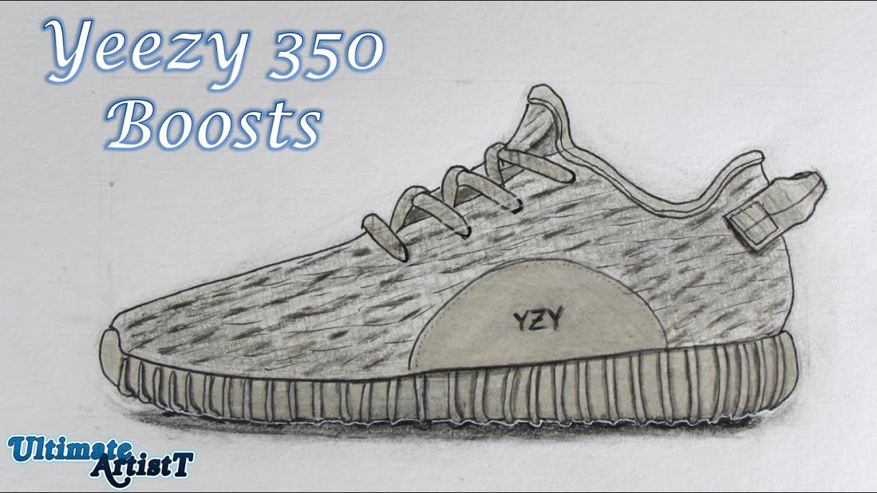 yeezy 350 drawing