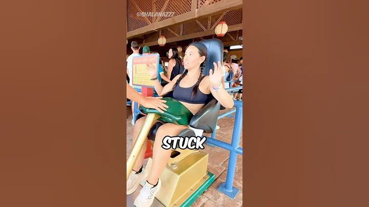 She Got Trapped in the Roller Coaster Seat! 🎢😱