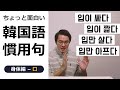 ちょっと面白い韓国語の慣用句｜身体編-口【韓国語講座】