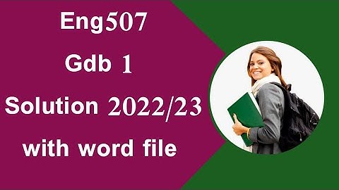 Eng507 Gdb Solution fall 2022/ gdb solution eng507 /gdb #vu #eng507gdb#helpforyou